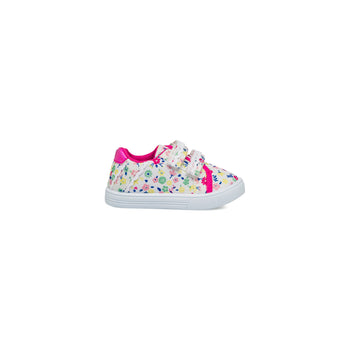 Sneakers primi passi bianche con stampa fiori da bambina Chicco Frona, Brand, SKU k213000130, Immagine 0